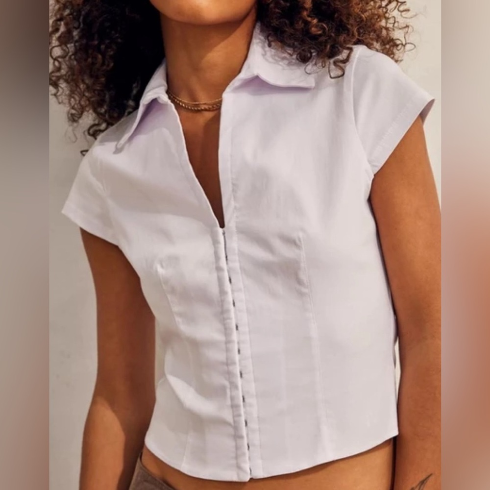 ISO Urban Outfitters Bengaline Corset Shirt - Picture 2 of 3